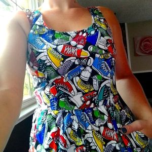 Retrolicious- Converse Flare Dress